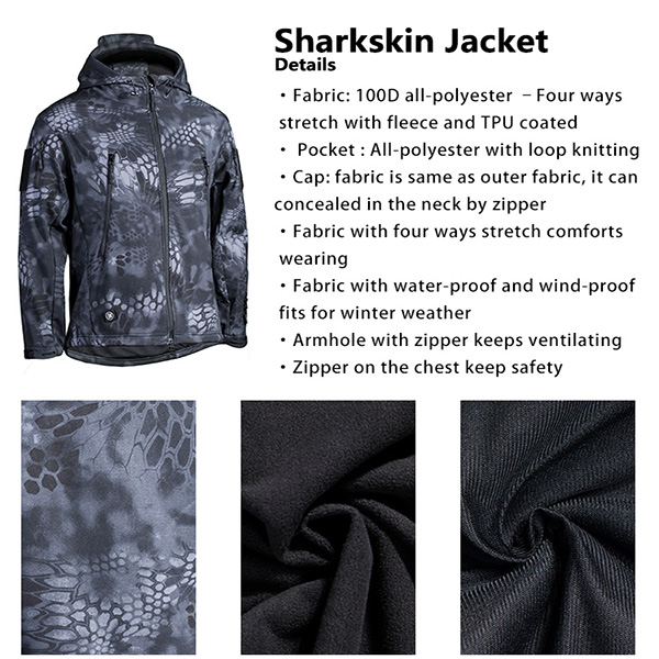 비발한 작풍 운영하는 재킷 및 아래로 재킷 남자의 전술상 겨울 재킷 도매 의류